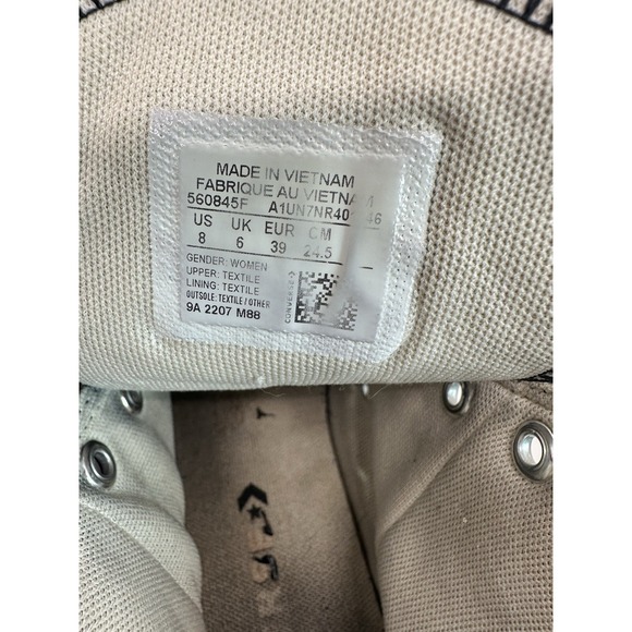 Converse Chuck Taylor All Star Platform Black‎ Canvas 560845F Women's Size 8 - Picture 8 of 9